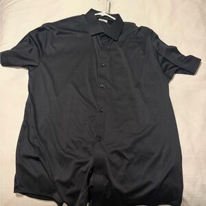 Collars and Co Men's Black Short Sleeve Shirt